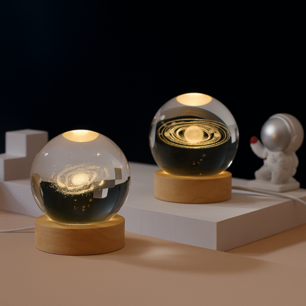 Luxed 3D Galaxy Crystal Ball Lamp