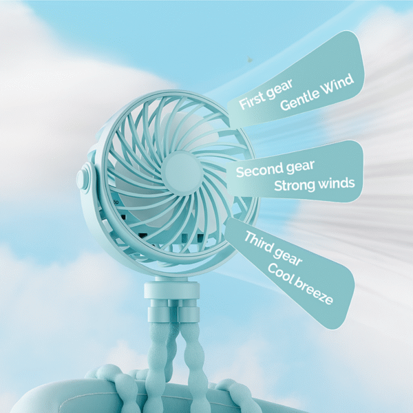 Luxed Mini Octopus Folding Fan - Image 4
