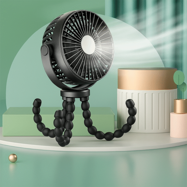 Luxed Mini Octopus Folding Fan - Image 2