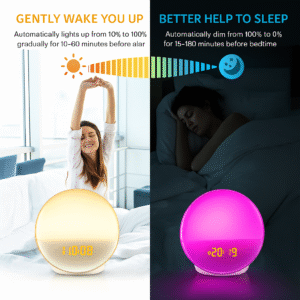 Luxed SunriseSense Wake-Up Light Alarm Clock